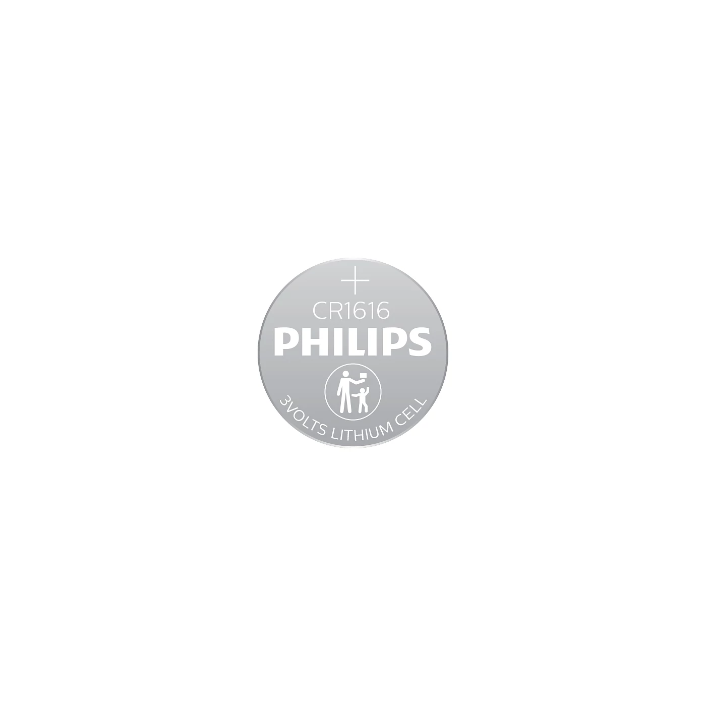 Philips CR1616 3V Lithium Button Cell Battery - 2 Piece
