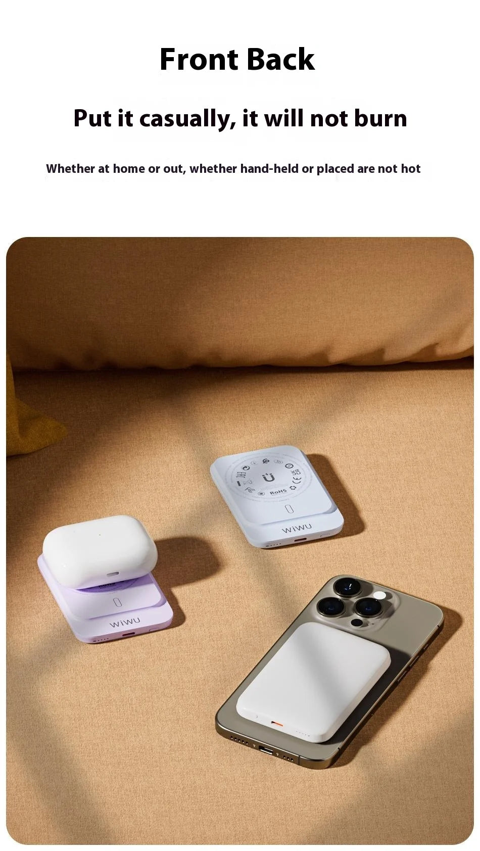 WIWU WI-P037 5000mAh Small Pudding Magnetic Wireless Power Bank