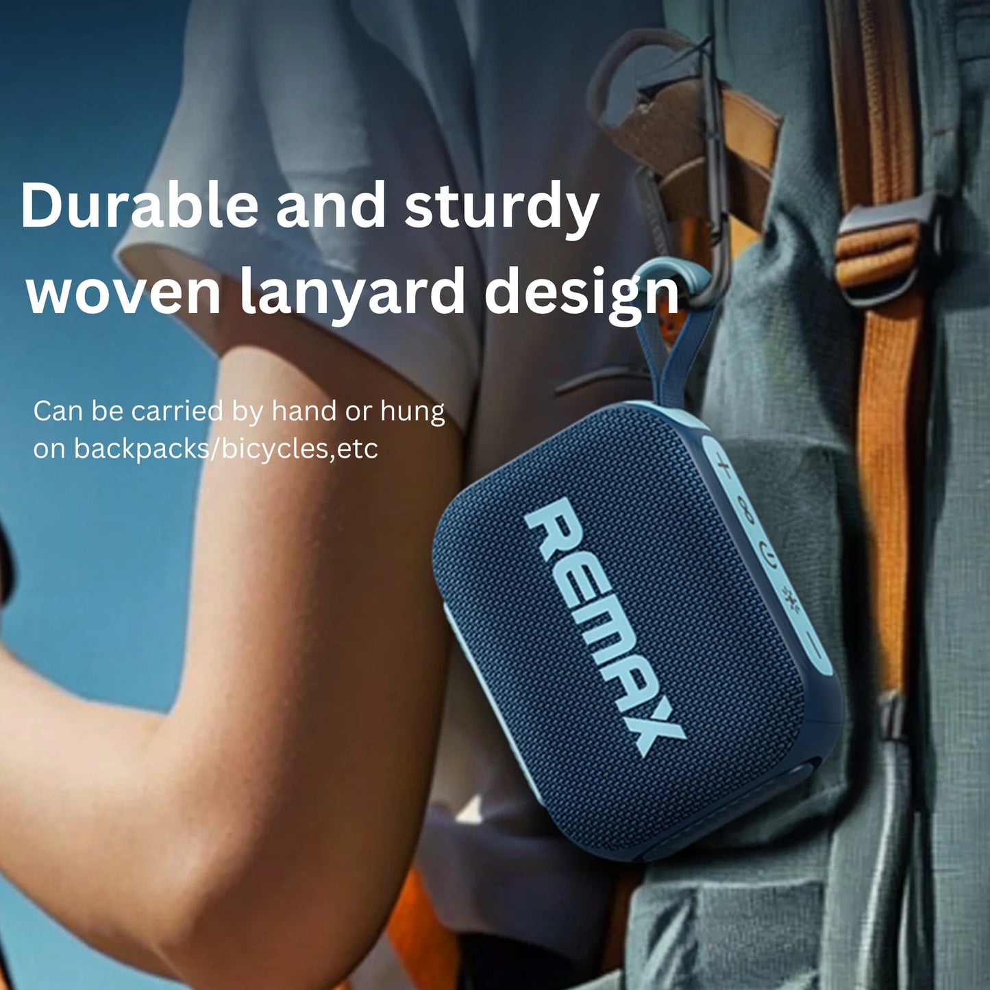 Remax RB-M7 Portable Bluetooth Speaker, Rugged, Loud, waterproof, Ready for Anything