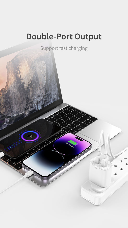 RECCI RC53U Dual USB Port Travel Charger