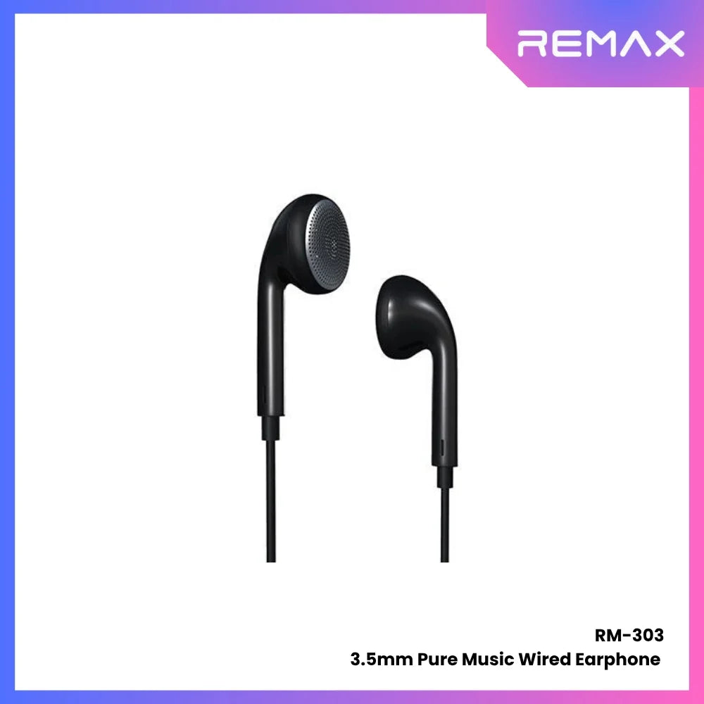 Remax RM303 Pure Music Stereo Wired Earphones with Microphone