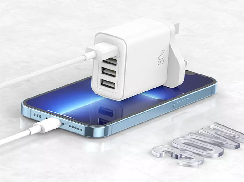 Recci RC57U 30W Fast Charging 4 USB Multi-Port Charging Adapter