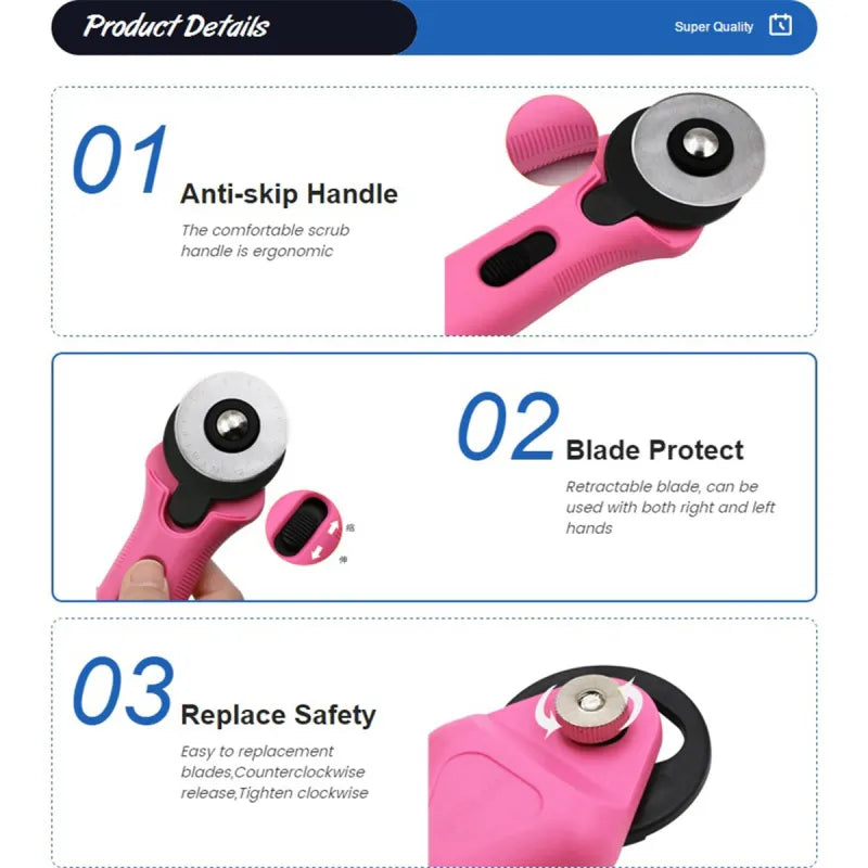 Professional Rotary Roller Cutter -45mm