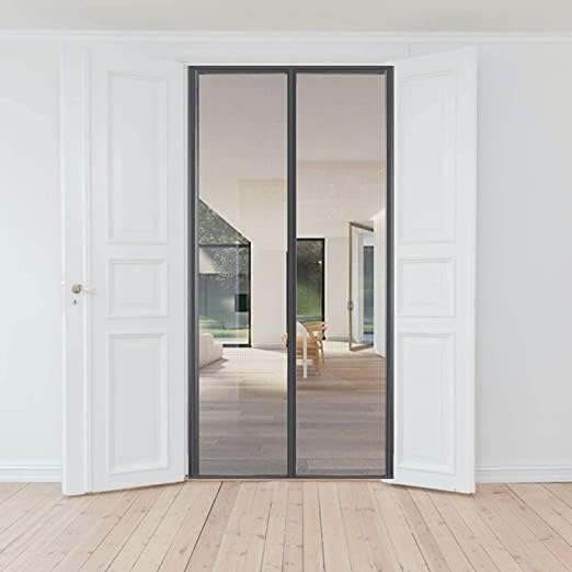 Magnetic Fly Screen Door, Heavy-Duty, Anti Mosquito Mesh, No Gap,Super Quiet, No Drilling, Washable Mesh, 100*210cm