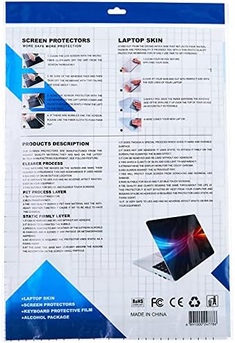 QH-224 Laptop 4 in 1 Comprehensive Protection Stickers for 15.6 Inches