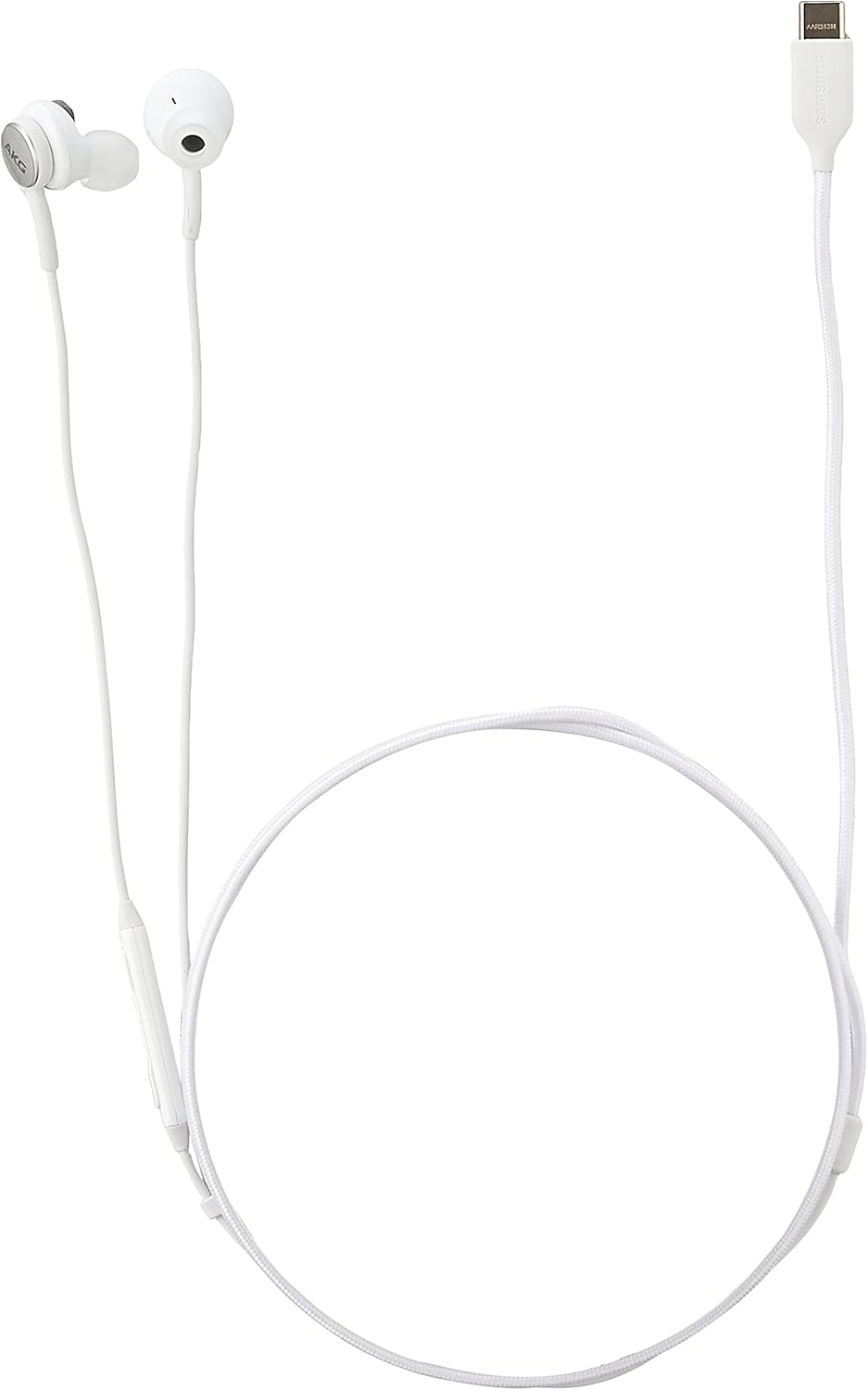 Samsung EO-IC100 Type-C Earphones -White, AKG-Tuned Sound, Global Version