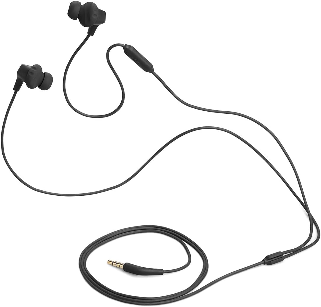 JBL Endurance Run 2 Wired, 3.5mm, Black, Sweat proof Sports Earphones with Mic
