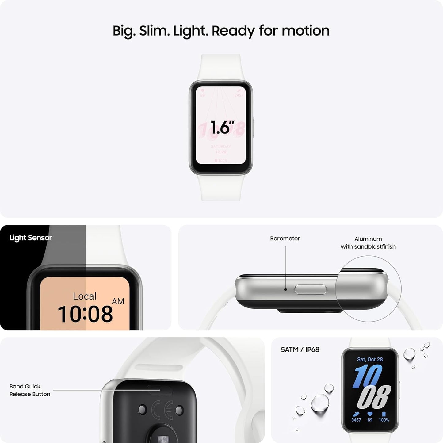 Samsung Galaxy Fit 3 SM‑R390, Silver