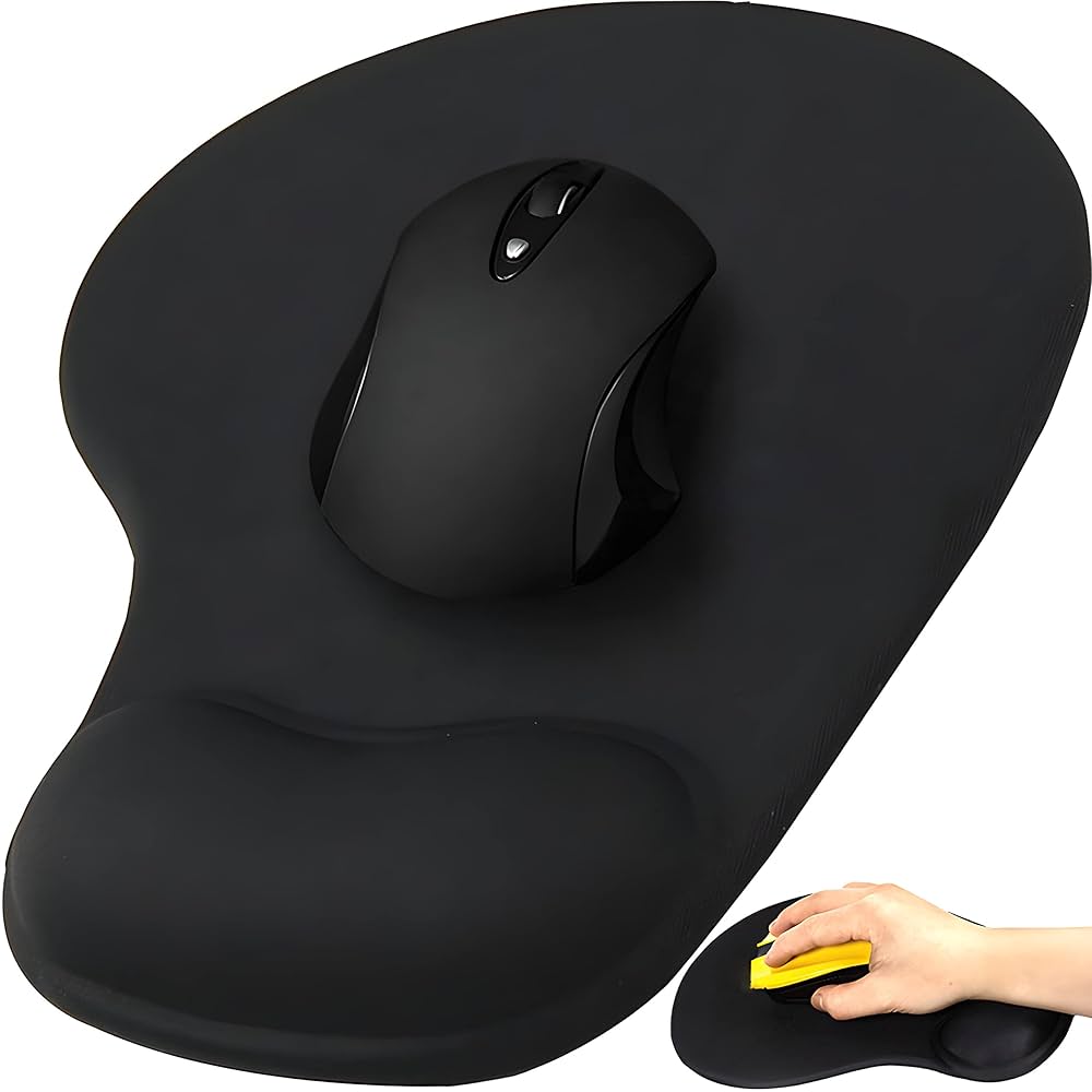 Ergonomic Gel Mouse Pad with Wrist Rest Support, Ergonomic Non-Slip Design for Office and Gaming