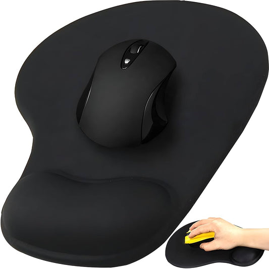Gel Mouse Pad with Wrist Rest Support, Ergonomic Non-Slip Design for Office and Gaming