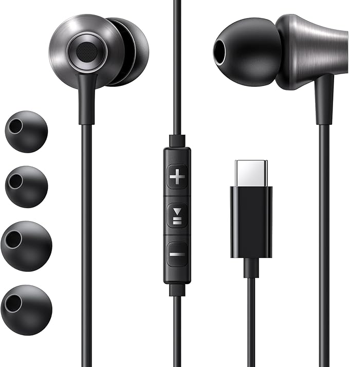 Ugreen 35754 USB-C In-Ear Earphones with Microphone and Noise Cancellation