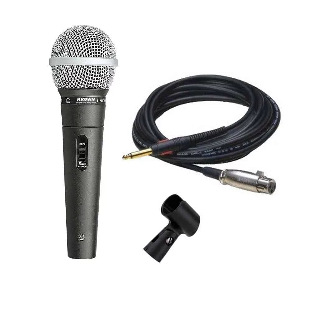 Ahuja AUD-98XLR Wired Pro Dynamic Mic for PA & Vocals