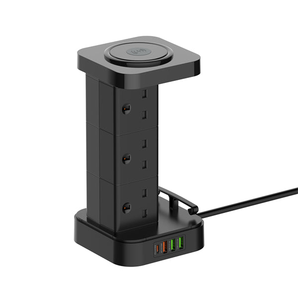 LDNIO SKW6457 Power Extension Tower, Charge Smarter, Live Organized