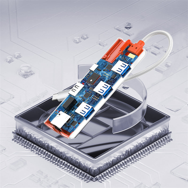 LDNIO DS-26H USB Type-C 6 in 1 Hub Adapter