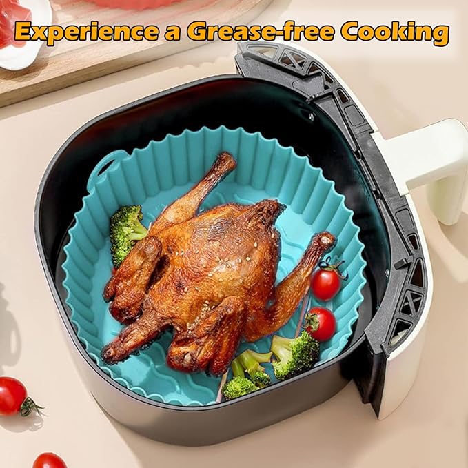 Air Fryer Silicone Floppy Disk, Non-Stick, Reusable and Heat-Resistant