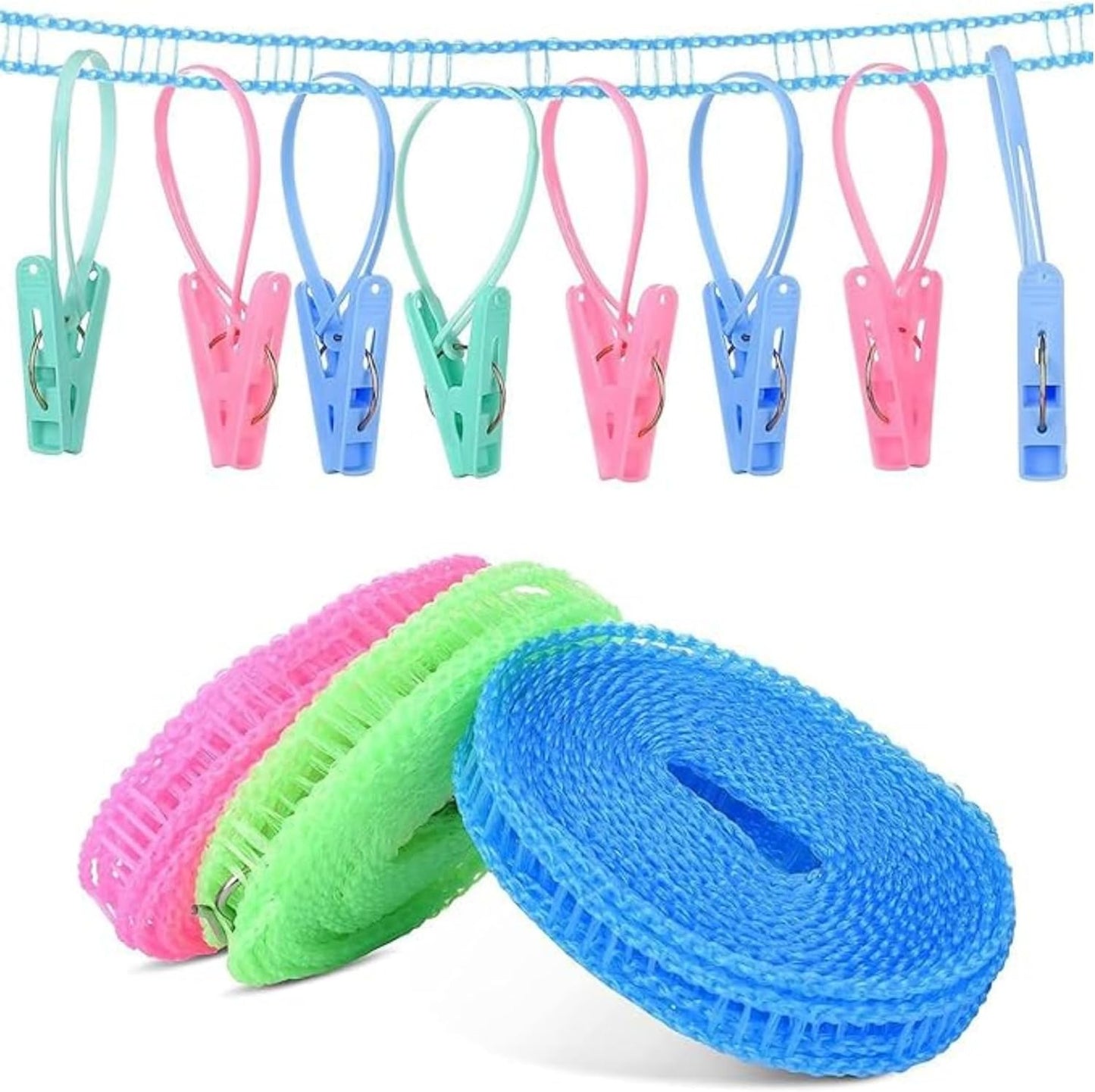 Qiaoxifu Non-slip, Windproof, Nylon Clothesline β 8 Meter