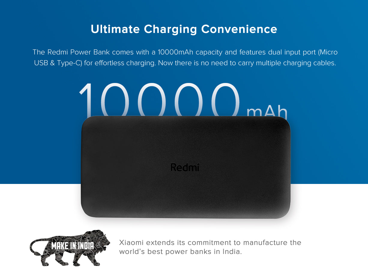 Xiaomi Redmi 10000mAh Power Bank