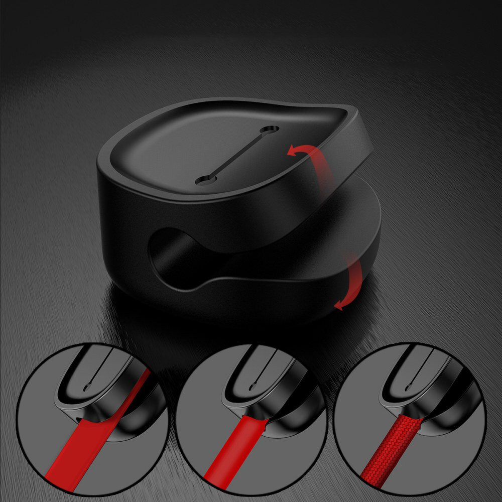 Baseus Peas Cable Clip Organizer, 3 Slot Magnetic Holder