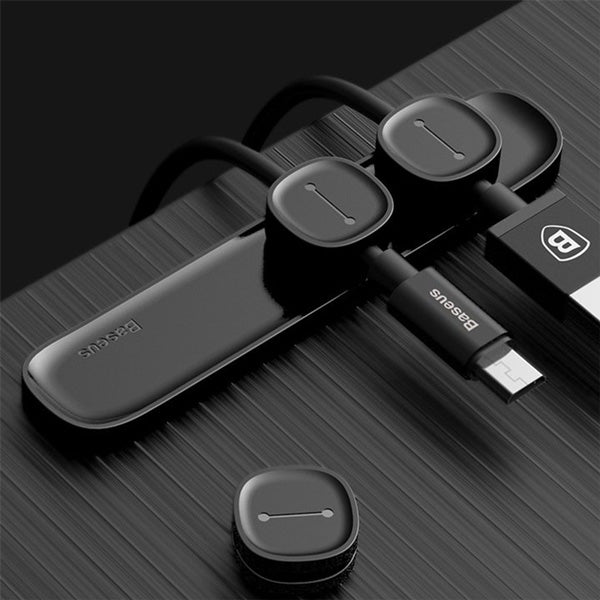 Baseus Peas Cable Clip Organizer, 3 Slot Magnetic Holder