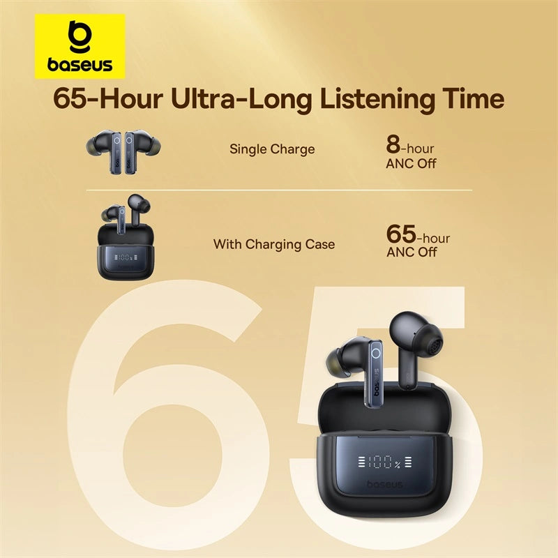 Baseus Bowie 35 True Wireless Earphones With ANC and Digital Display