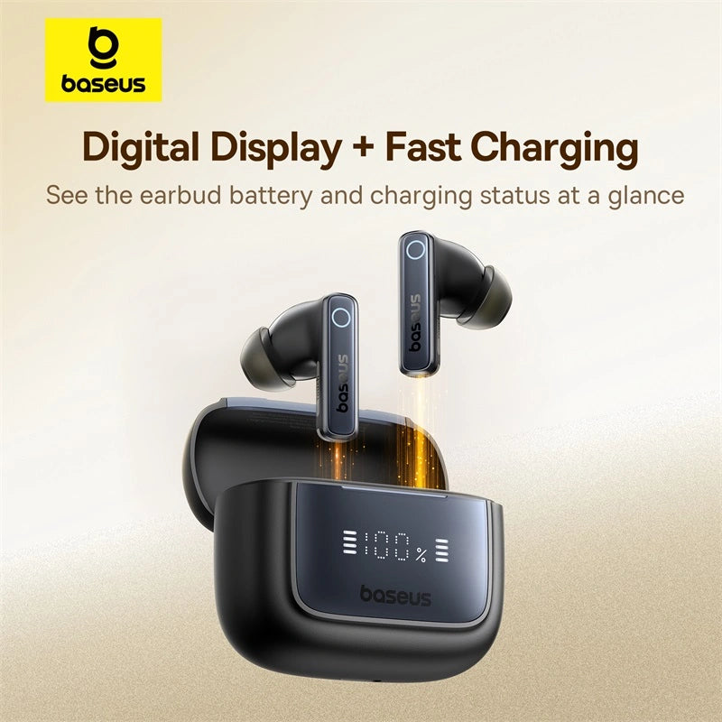 Baseus Bowie 35 True Wireless Earphones With ANC and Digital Display
