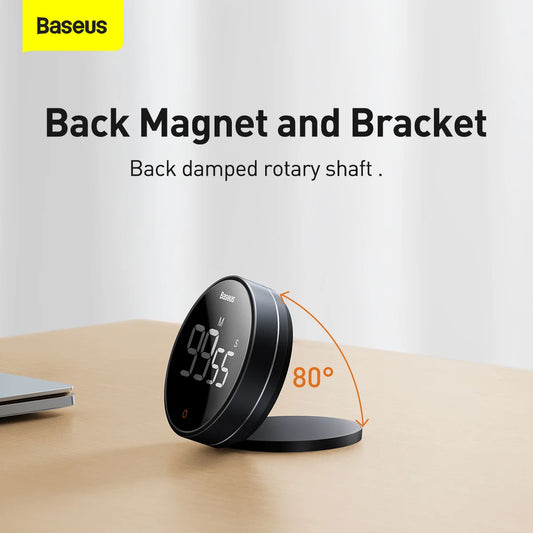 Baseus Heyo Rotation Countdown Timer Pro, Magnetic, LED Display, Silent Operation