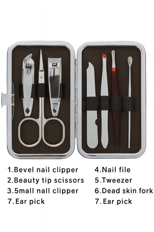 Yatin 7-Piece Manicure & Grooming Set