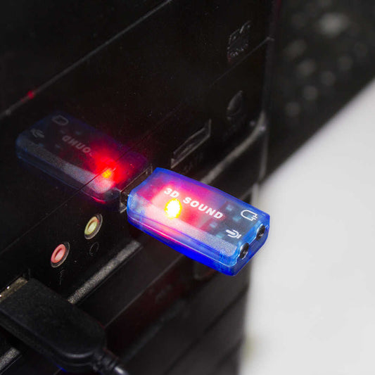 External USB Sound Card Audio Adapter Mic Speaker Audio Interface For Laptop and PC