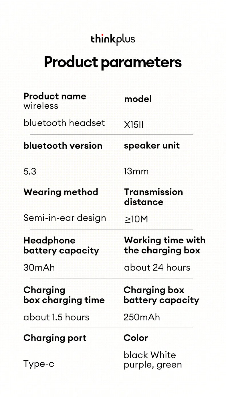 Lenovo X15II Thinkplus Buds with Digital DIsplay