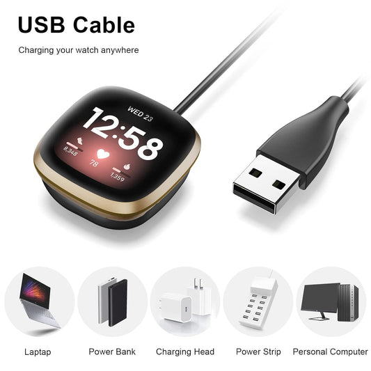 Nulca Charger for Fitbit Versa 4 - 1 Meter