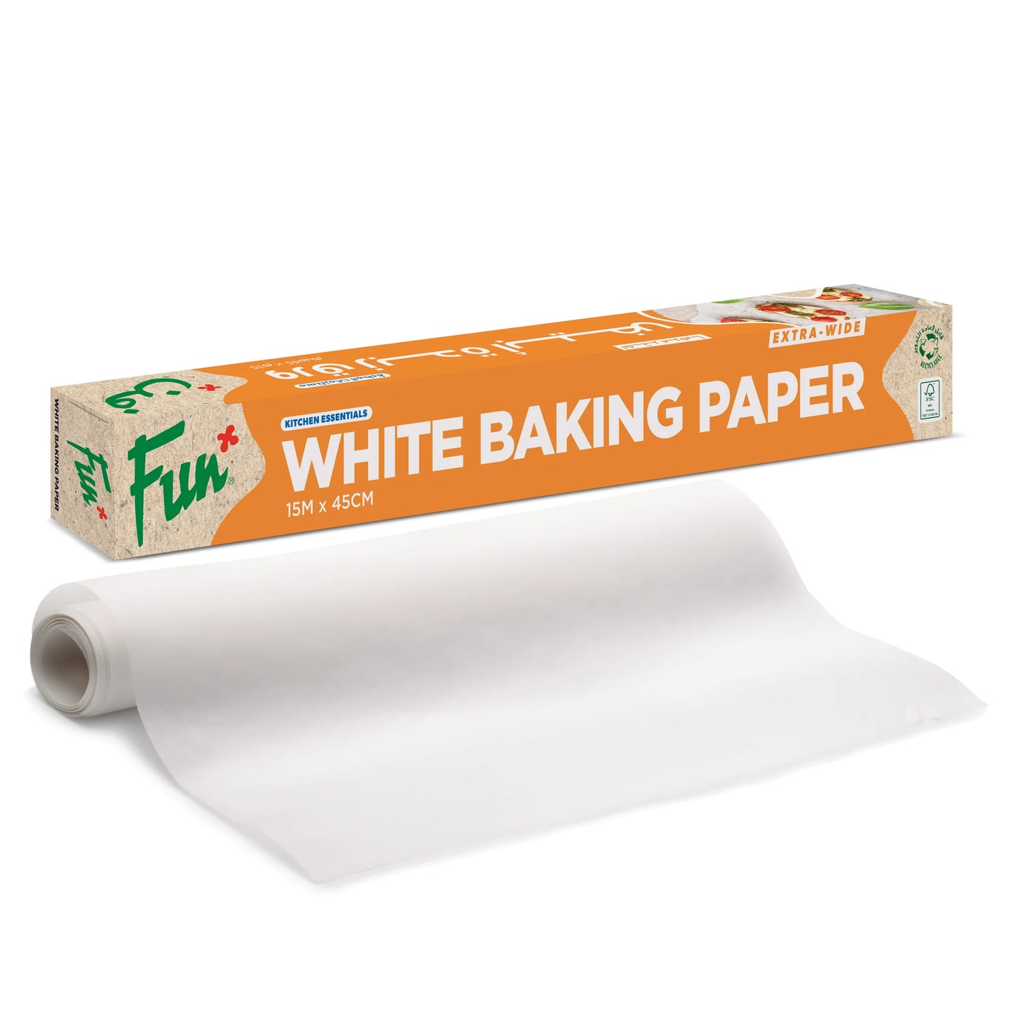 White Baking Paper, 30cm x 20m Roll