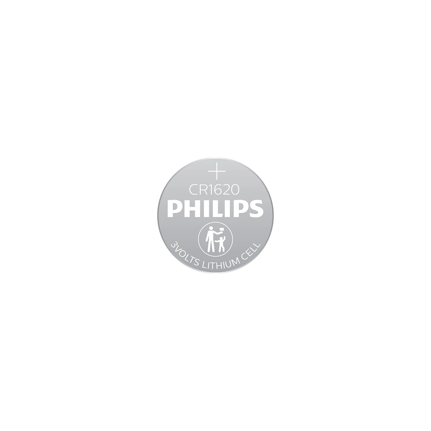Philips CR1620 3V Lithium Button Cell Battery - 2 Piece