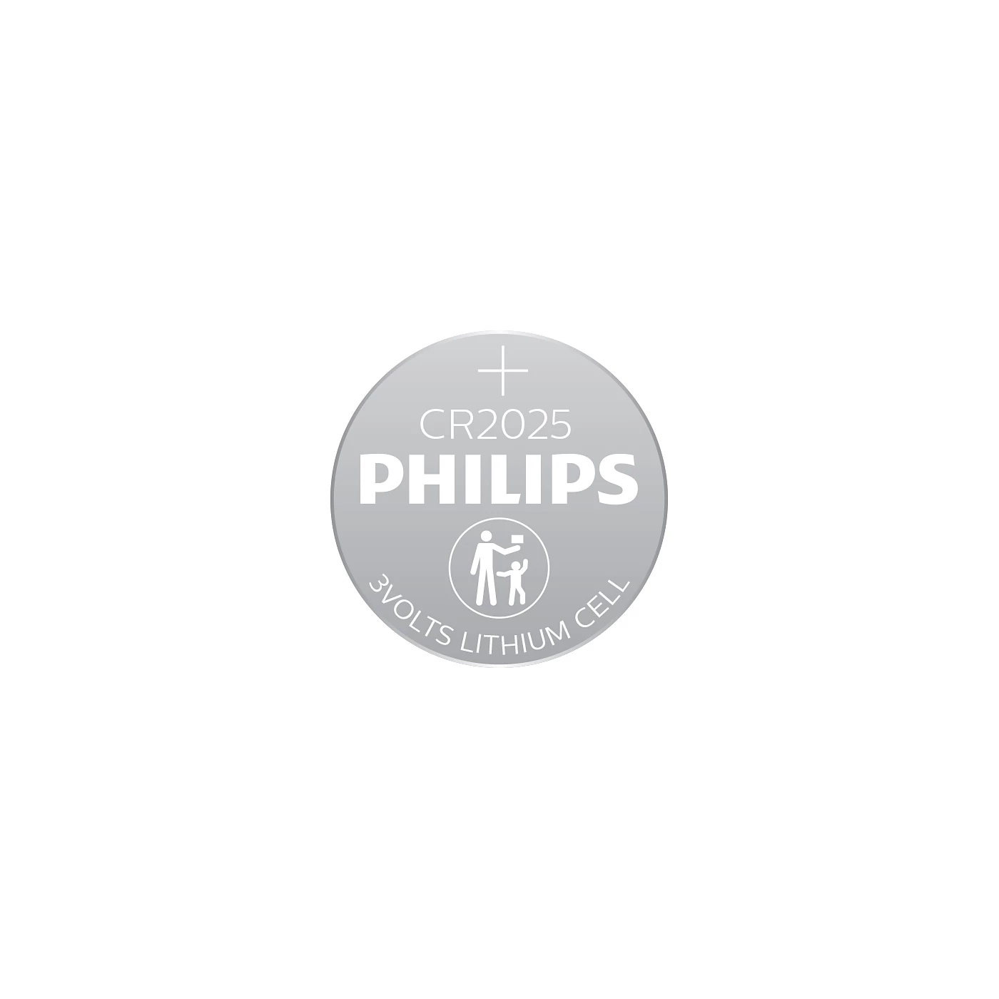 Philips CR2025 3V Lithium Button Cell Battery - 2 Piece