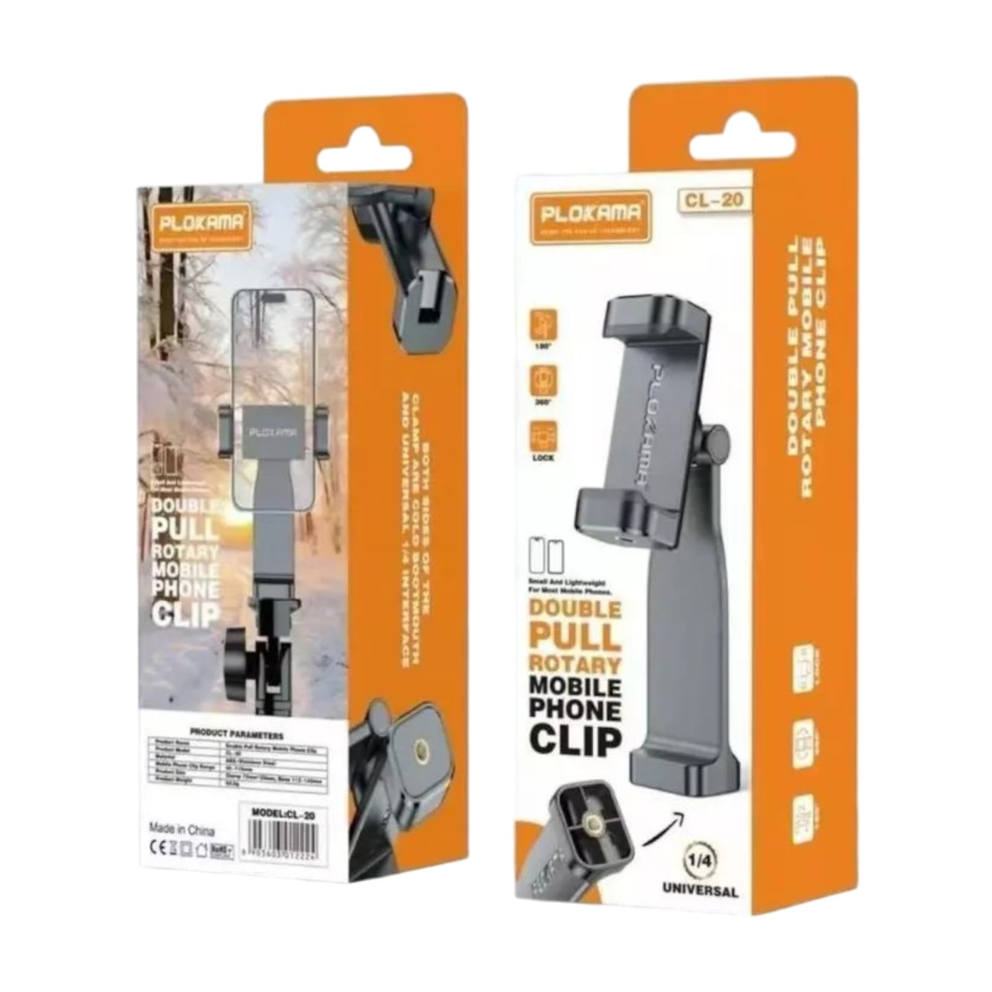 Plokama CL-20 Phone Clip Head For Connecting To Tripods
