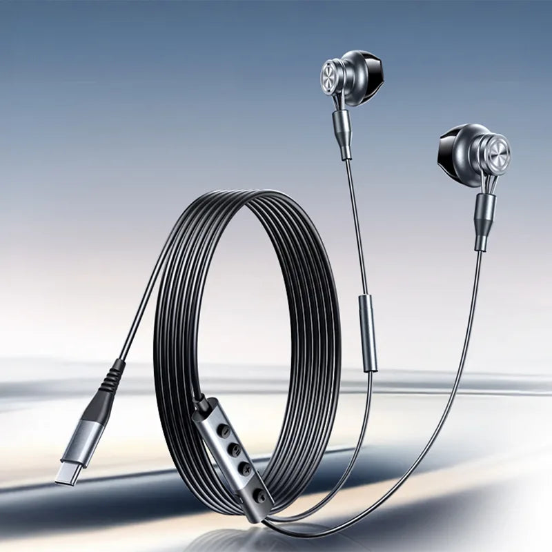 Remax RM-707A Type-C Wired Earphones with HD Sound and Mic