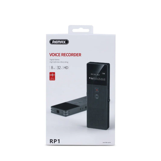 Remax RP1 Digital Voice Recorder, Dual Mic, Noise Reduction