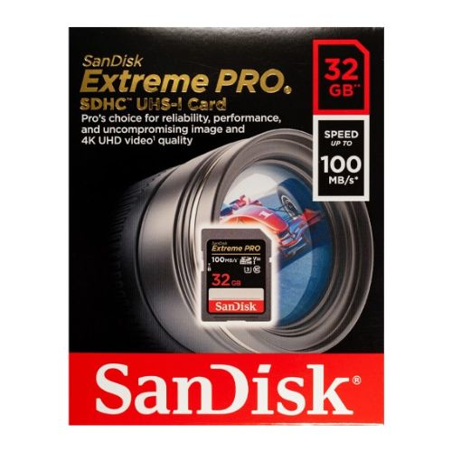 Sandisk Extreme Pro SDHC 32GB 100MB/s UHS-I Memory Card