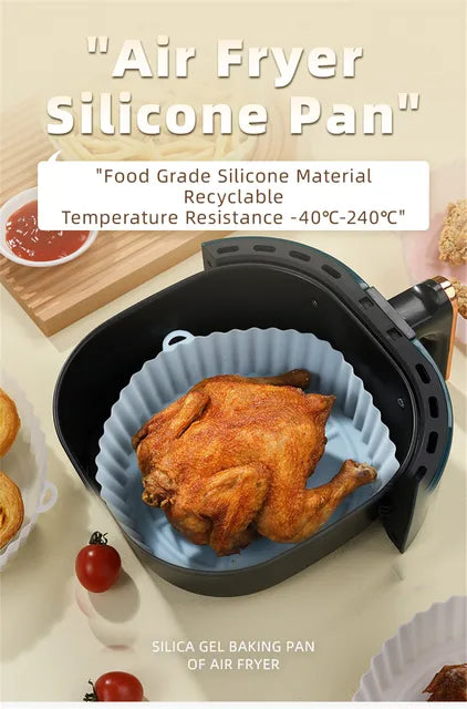 Air Fryer Silicone Floppy Disk, Non-Stick, Reusable and Heat-Resistant