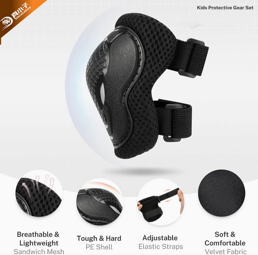 Cycling and Roller Skating Sports Kids Knee Pad Set