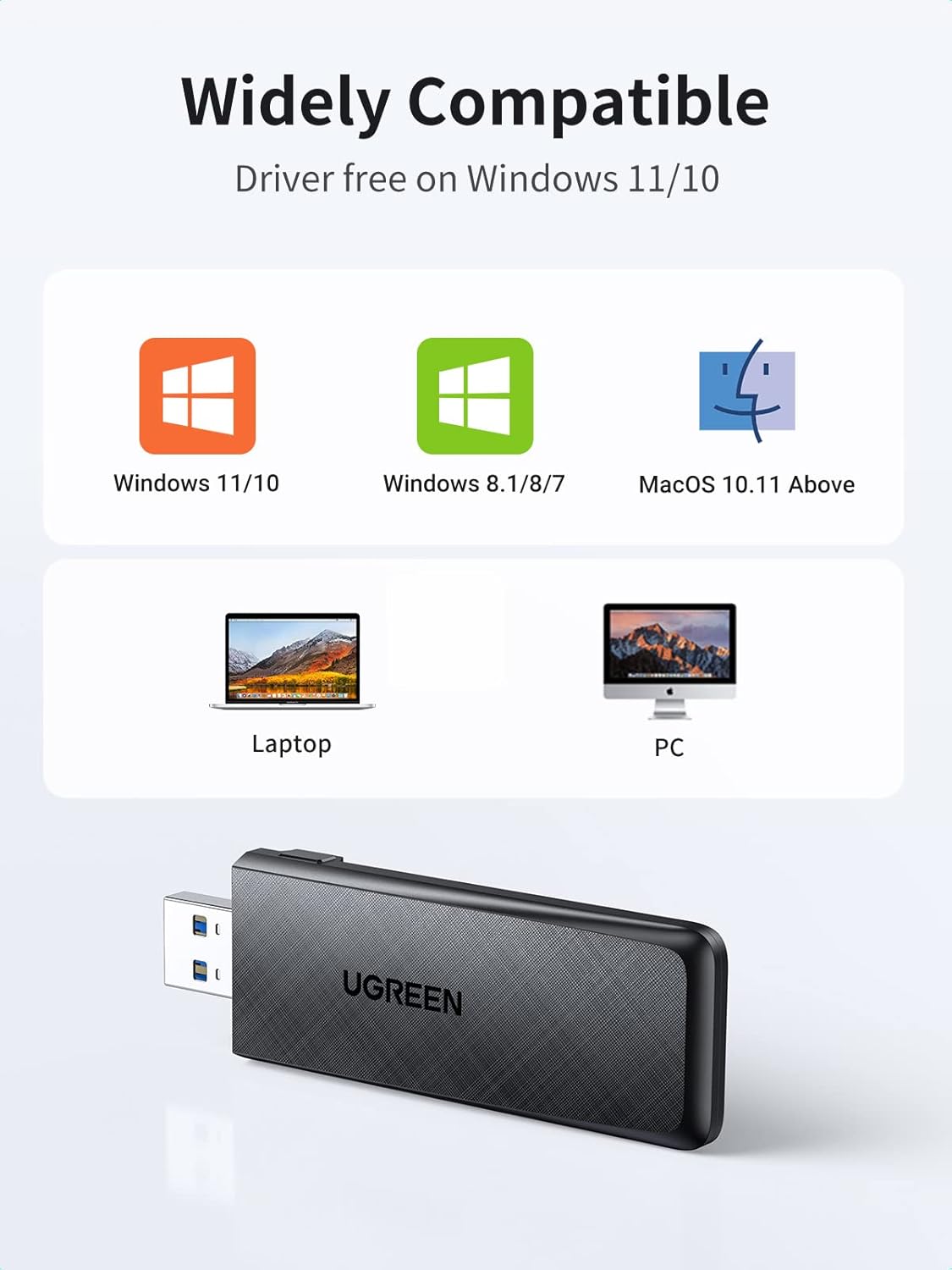 UGREEN 50340 AC1300 Wireless Network Adapter