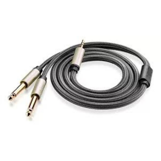 UGREEN 10619 AV126 3.5mm TRS to Dual 6.35mm TS Audio Cable-5m