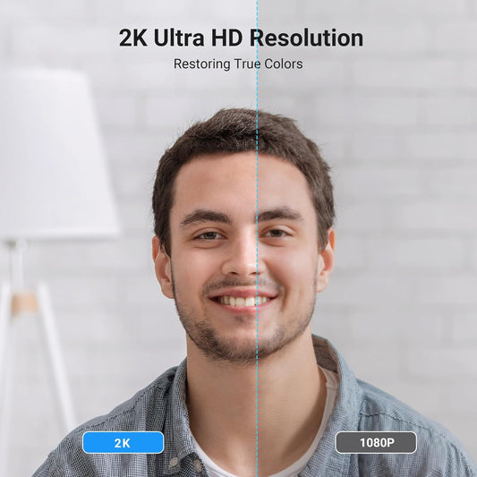 Ugreen 25442 CM717 USB Full HD 1080P Webcam, 2K