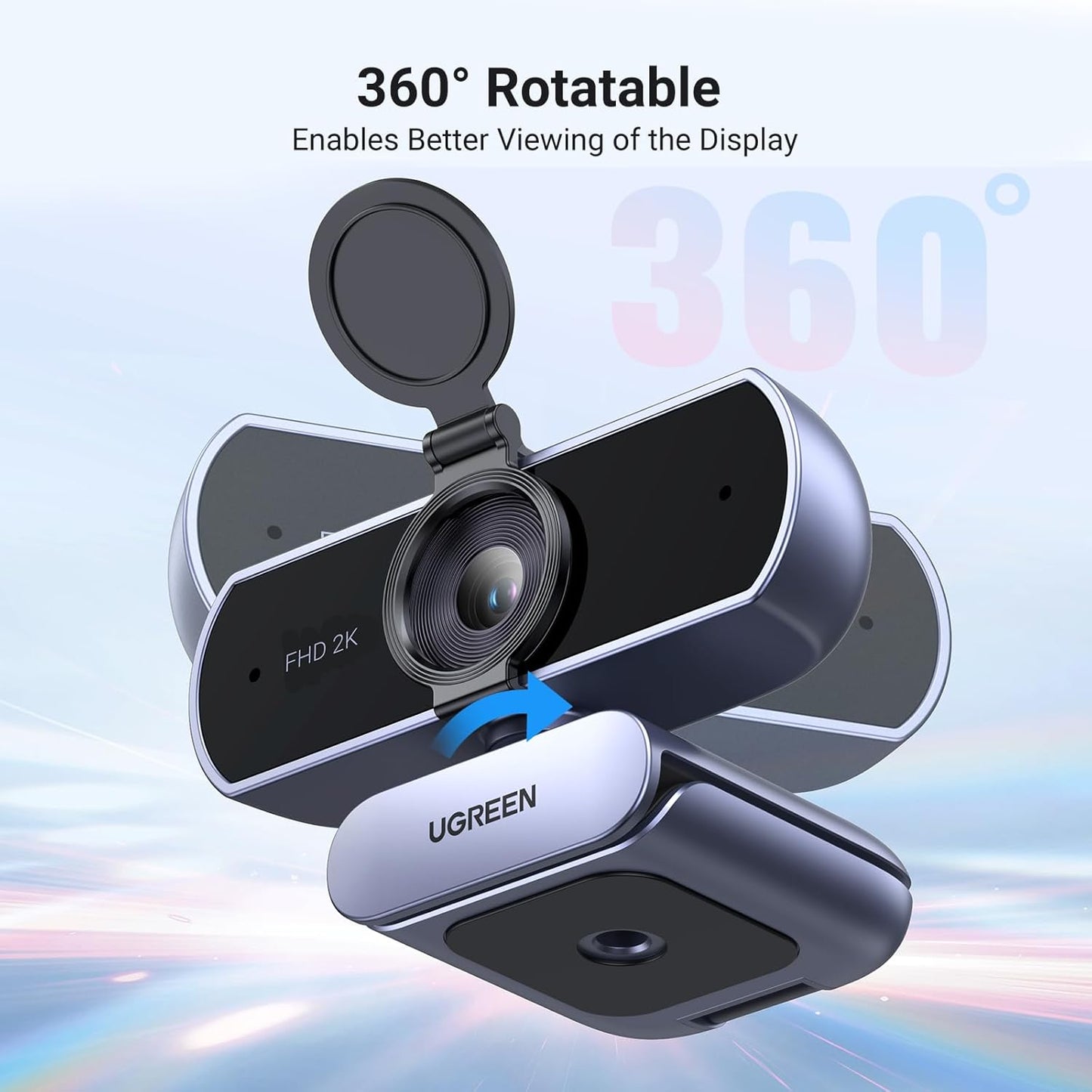 Ugreen 25442 CM717 USB Full HD 1080P Webcam, 2K