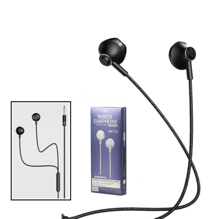 Remax RM711 Stereo Wired Earphones with 3.5mm Plug and Microphone