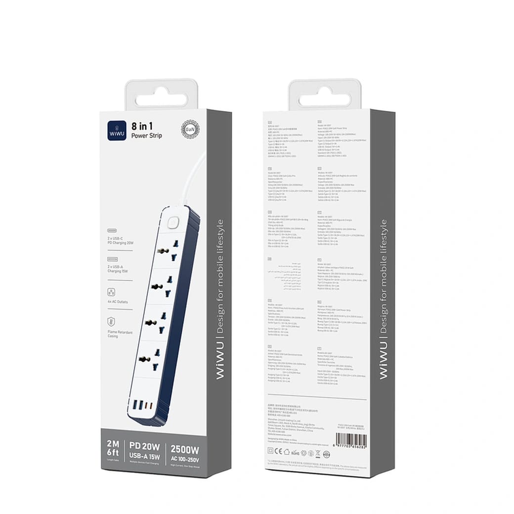 WIWU WI -S007 20W GAN POWER STRIP WHITE (007)