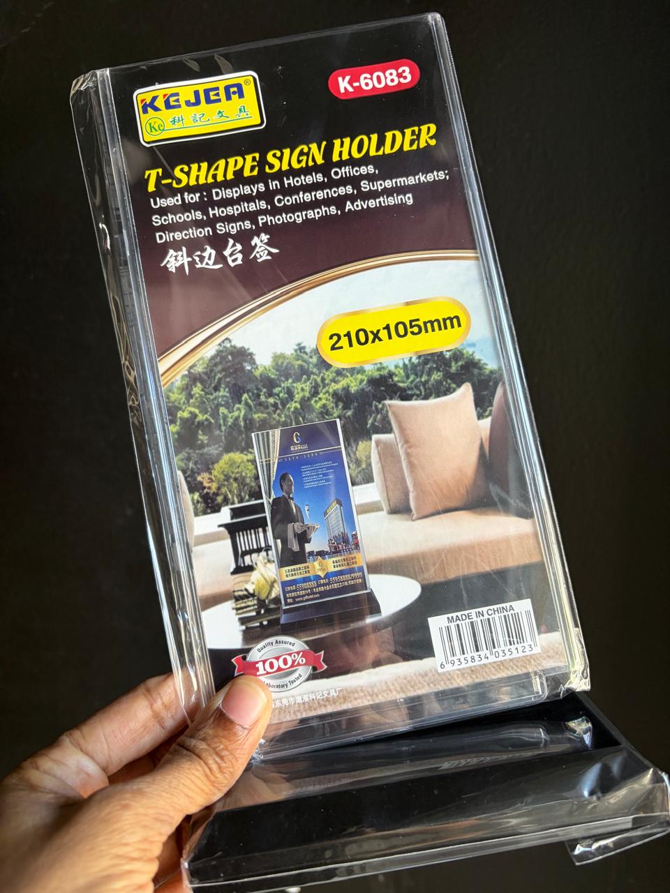 T-Shape Sign Holder K-6083 (101)