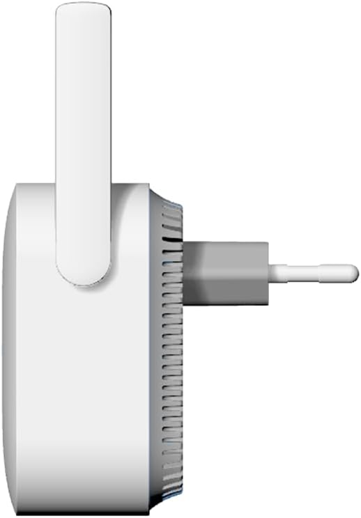 White electronic device with a plug on a white background
