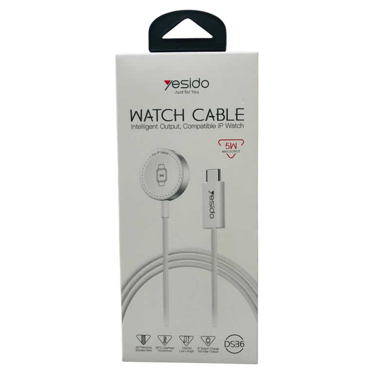 Yesido DS36 5W Magnetic Watch Charging Cable - 1 Meter