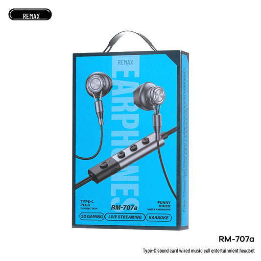 Remax RM-707A Type-C Wired Earphones with HD Sound and Mic