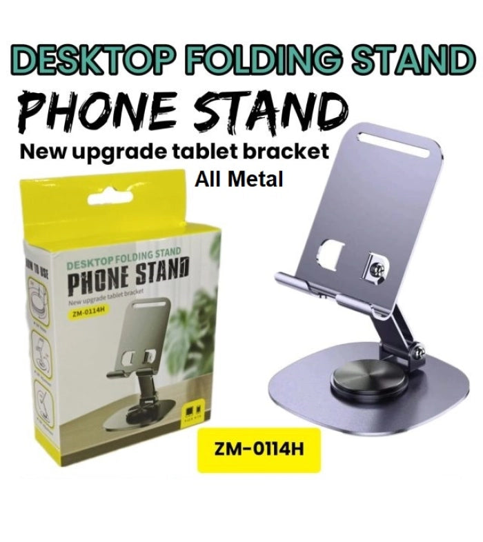 ZM-0114H Adjustable Phone Stand Sleek, Sturdy, Designed for Daily Use.